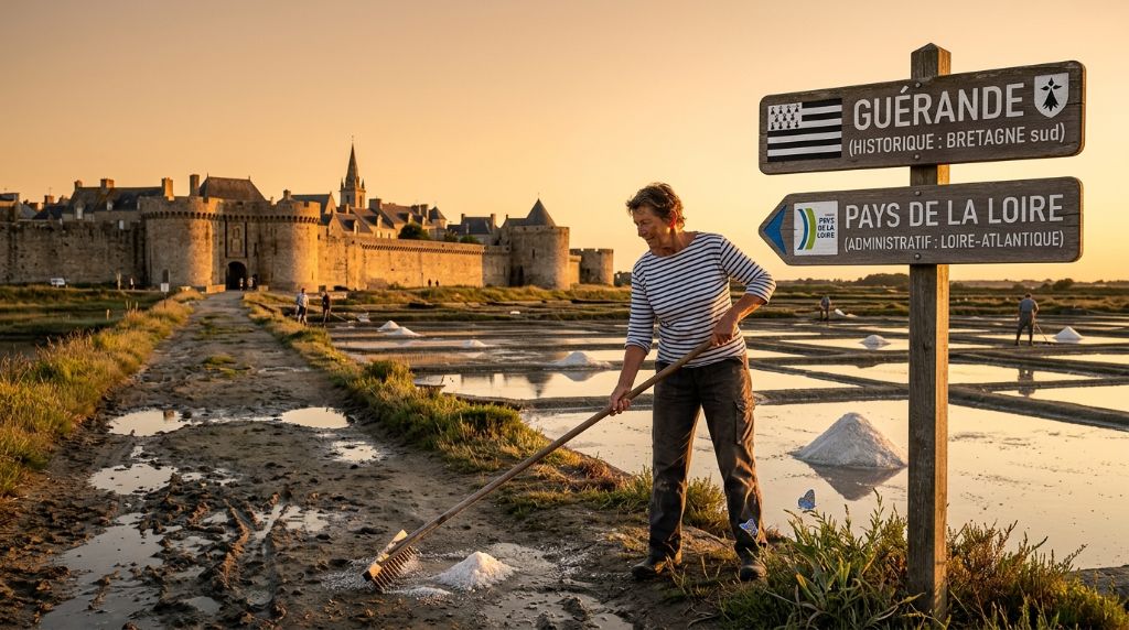 Guérande est en Bretagne ou dans les Pays de la Loire ?
