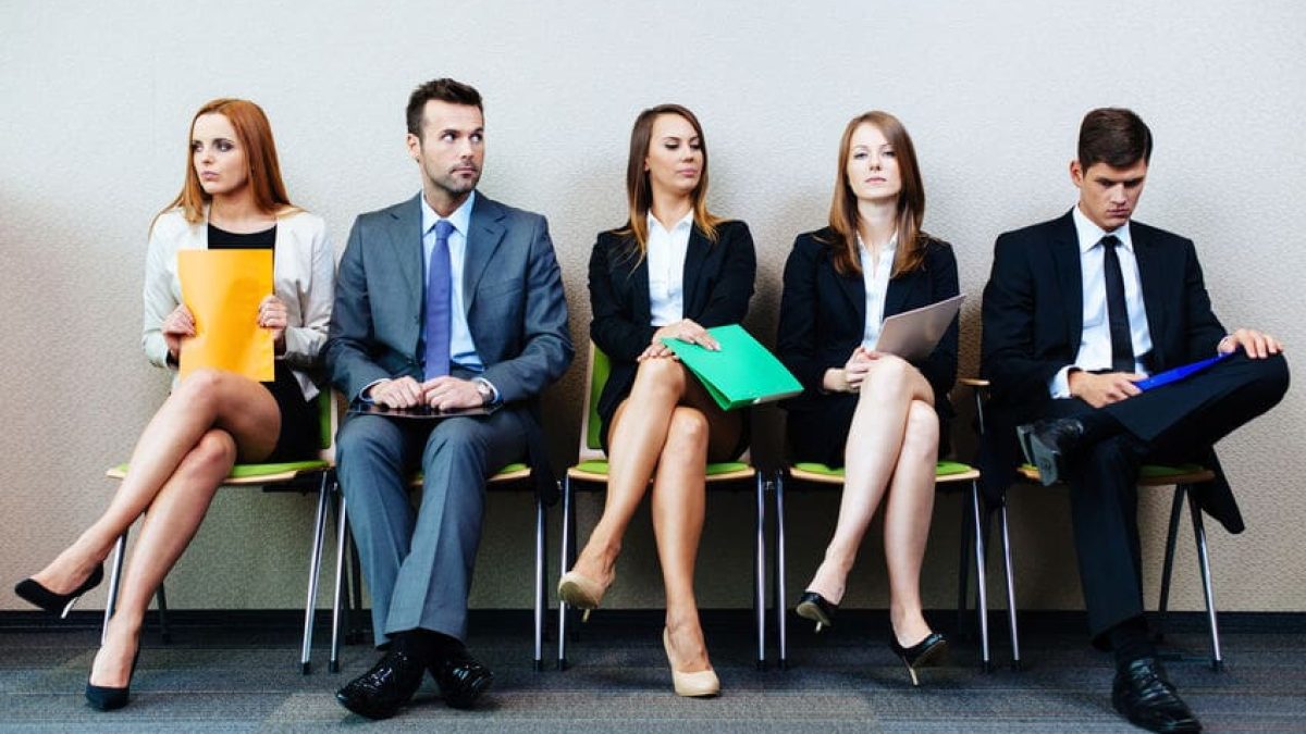 Business people waiting for job interview