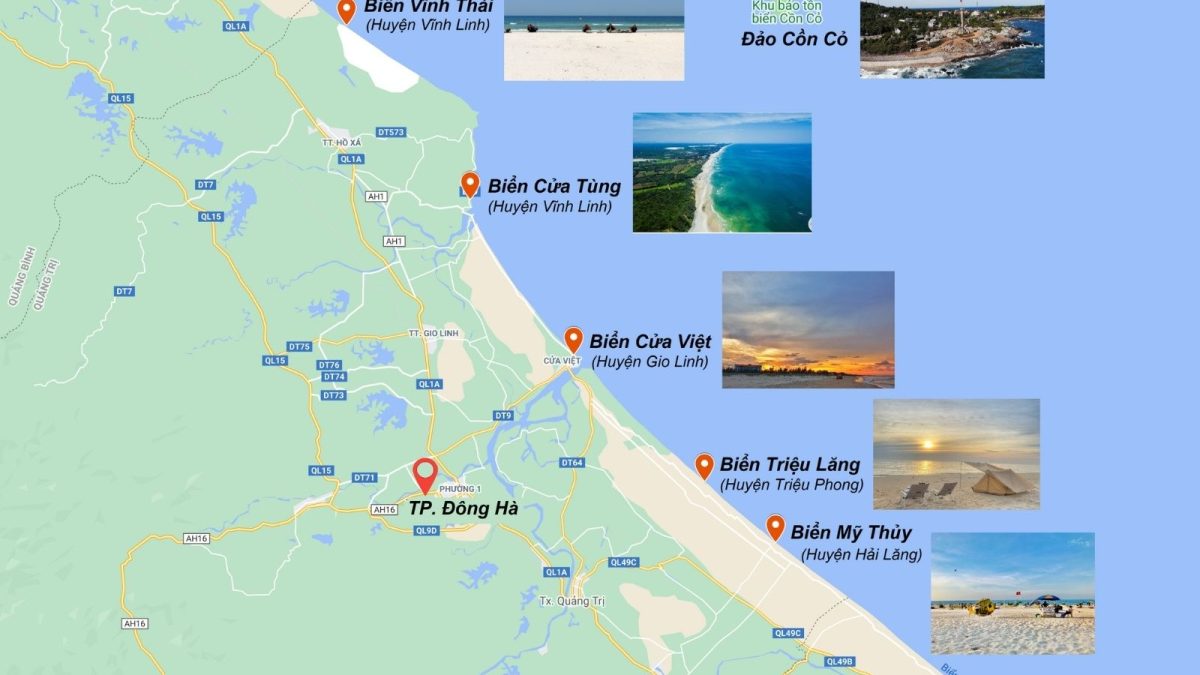 Parasol et transats installés sur une plage fréquentée pendant la haute saison estivale
